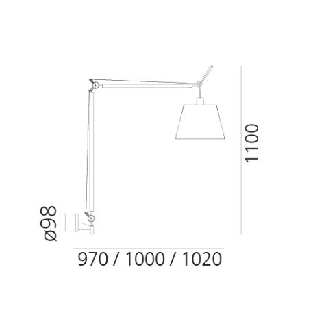 ARTEMIDE TOLOMEO MEGA WALL LAMP